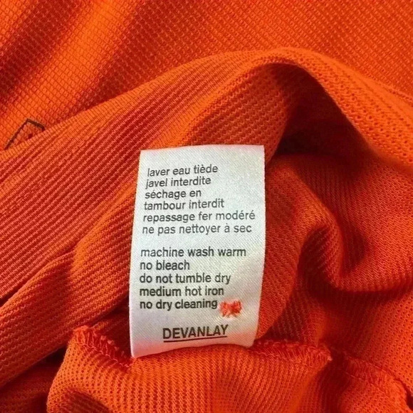 Lacoste Men’s Orange Polo - Size 6 (XL) - Picture 9 of 9